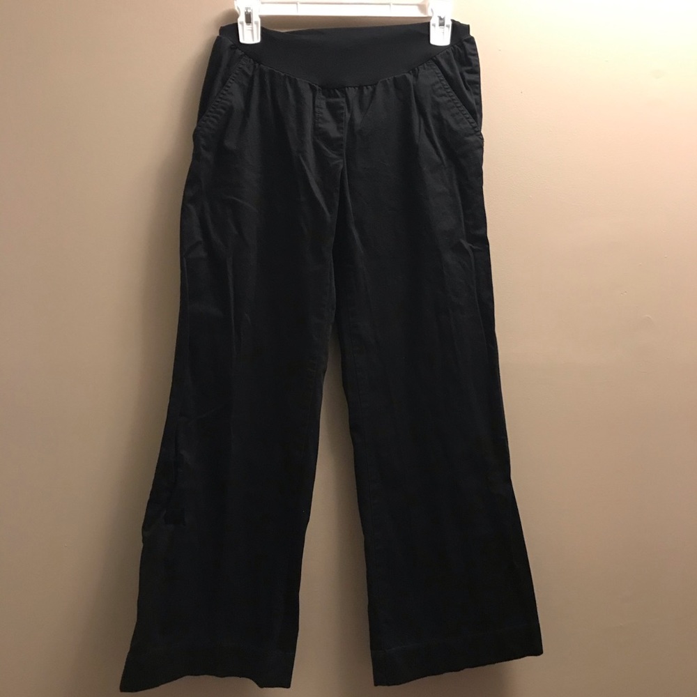 Motherhood Maternity- maternity black trousers-S